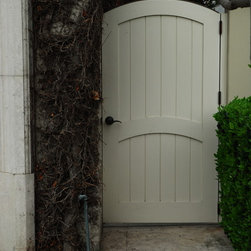 Clean and Simple Wood Gates - Home Fencing And Gates