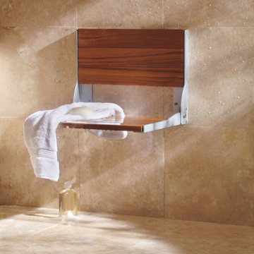 Teak Folding Shower Bench