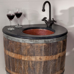 Native Trails 24" Bordeaux Vanity Top in Lava - Vanity Tops And Side Splashes
