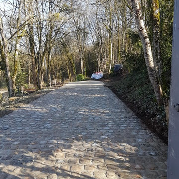 Allée en pavés de Fontainebleau