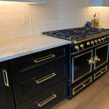 Handcrafter Plato Cabinetry Complements LaCornue Range