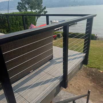 Lake Sammamish Waterfront Paver Deck & Outdoor Living | Issaquah, WA
