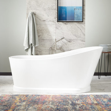 67" Northwich Acrylic Freestanding Slipper Tub