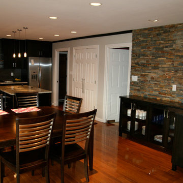 Modern Kitchen w/ Stone Accents
