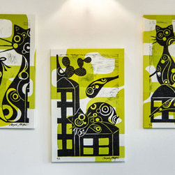 Cat Art by Angela Matera - Artwork