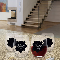 Epicureanist Stemless Chalkboard Wine Glasses - Everyday Glasses