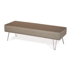 L Shaped Benches | Houzz - For Now Designs - Fabric Upholstered Bench, Hair Pin Leg - Upholstered  Benches