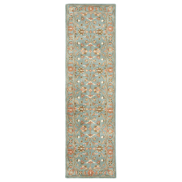 Safavieh Heritage Collection HG969 Rug, Blue, 2'3" X 20'