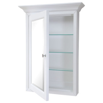Newport Wall-Mounted Medicine Cabinet, White