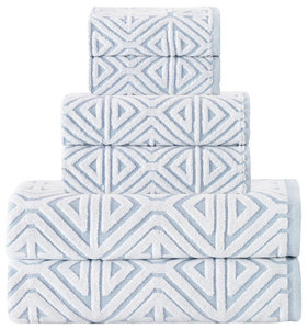 Glamour Turkish Cotton 6-Piece Towel Set