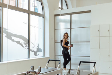 Modern home gym in London.