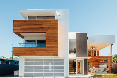 This is an example of a contemporary exterior in Gold Coast - Tweed.