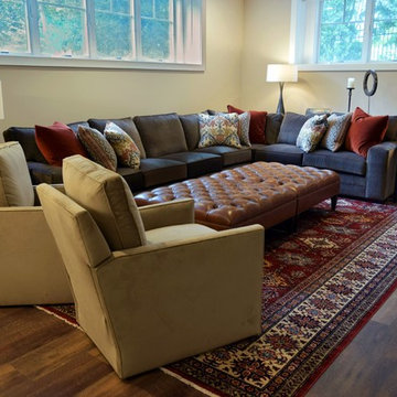 Luxury Basement Remodel, Mudroom, Built-ins