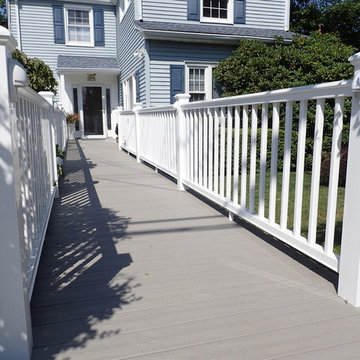 Azek Front Deck & Entry w/ Trademark Railing