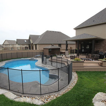 decks with pools.