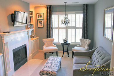 Example of a trendy home design design in Atlanta