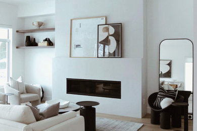 This is an example of a contemporary living room in Other.