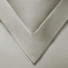 Luxury Cotton Blend Duvet Cover and Pillow Shams, Stone, King/California King
