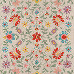 Momeni - Momeni Newport NP-20 Ivory 8'x10' Rug - Momeni Newport NP-20 Ivory  8' X 10'Inspired by the iconic textiles of William Morris, the updated patterns of this decorative area rug  offer both classic and contemporary accent pieces with unlimited design potential. From lush botanical designs to Alhambra arabesques, each rug conveys an ageless beauty in shades of yellow, blue, gray and gold. 100% natural wool fibers and hand-tufted construction give each dynamic floorcovering structure and support that holds up beautifully in high-traffic areas of the home.