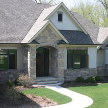 outside stone and stucco