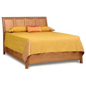 Copeland Sarah Storage Sleigh Bed With High Footboard, Cognac Cherry, Cal King