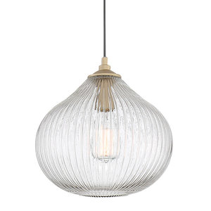 1 Light Ripple Glass Pendant Contemporary Pendant Lighting By Vanity Art Llc