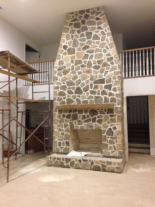 Grout color on fireplace