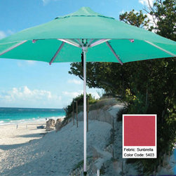 Jockey-Red-Aluminum-Market-Umbrella - Patio Furniture And Outdoor Furniture