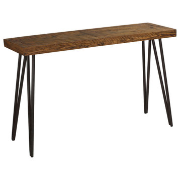 Cortesi Home Busse Console Table With Hairpin Legs