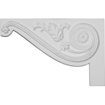 11"Wx7"Hx5/8"D Large Pearl Stair Bracket, Left