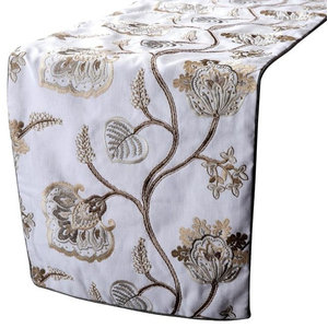 Fennco Styles Raiatea Ikat Design Cotton Table Runner 16x72 