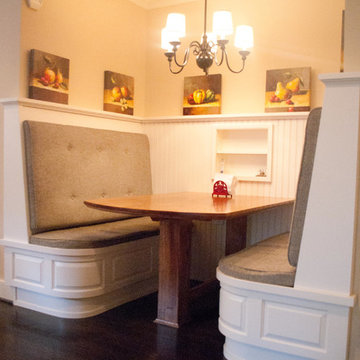 Wet Bar Turned Dining Booth