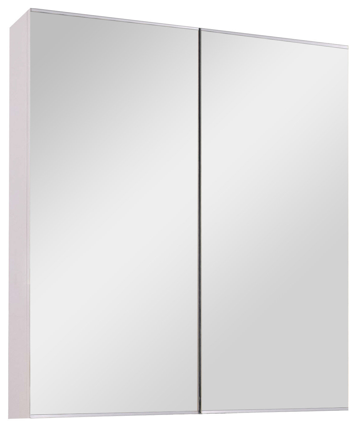 Dual Door Series Medicine Cabinet, 24"x24", Bright Annealed Stainless Steel Trim