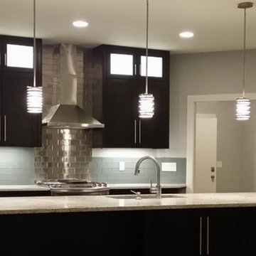 Espresso Cabinets in Modern Kitchen