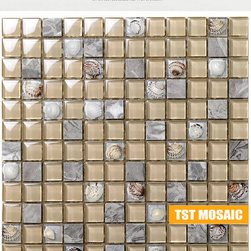 New design glass tile-- nature shell in the chips - Products