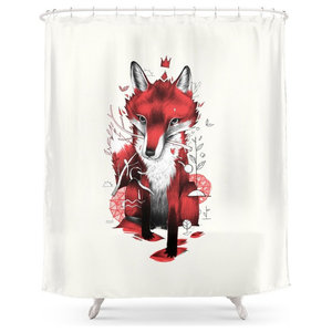 Red Shoes Shower Curtain Contemporary Shower Curtains By