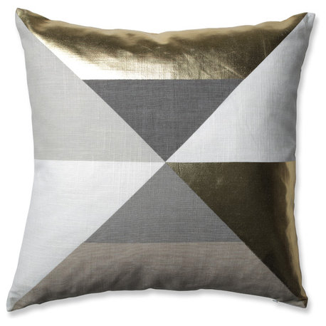 Avalon 18" Throw Pillow, Gold