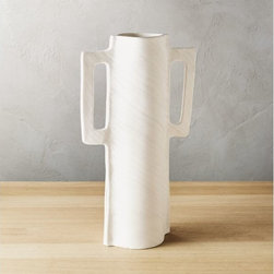capri white vase | CB2 - Vases