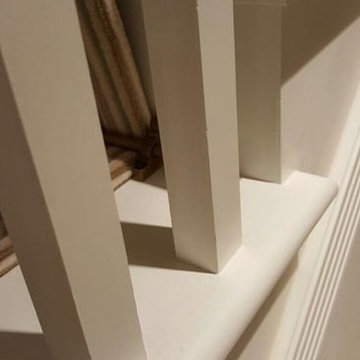 Striped Carpet Runner to Stairs