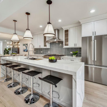 Spacious Kitchen and Elegant Living Area Remodel in Belmont