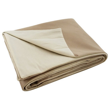 Kismet Duvet in Dodger-Earth With Back in Trinity-Oatmeal, King