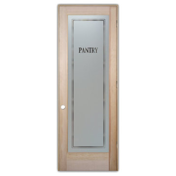 Pantry Door - Classic - Douglas Fir (stain grade) - 24" x 80" - Knob on Left...