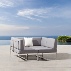 Lavita Furniture - ELEMENT Five Ways Outdoor Lounge System - Outdoor Love Seats