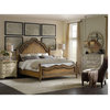 Hooker Furniture Auberose Panel Bed, Warm, Brown, King