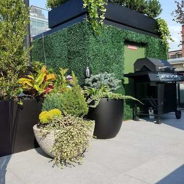 Manhattan NYC Penthouse Rooftop Garden project New York Plantings Gardene