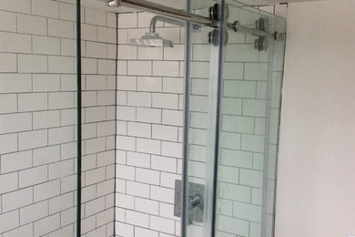 Example of a farmhouse bathroom design in Other