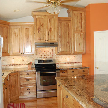 Rustic hickory kitchen