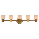 Kalco - Harlowe 34x8" 5-Light Transitional Wall-Light by Kalco - From the Harlowe collection  this Transitional 34Wx8H inch 5 Light Vanity will be a wonderful compliment to  any of these rooms: Bathroom; Vanity; Spa; Powder Room