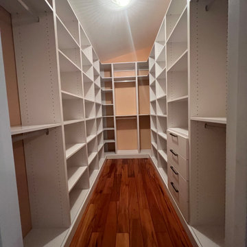 Master walk-in closet transformation