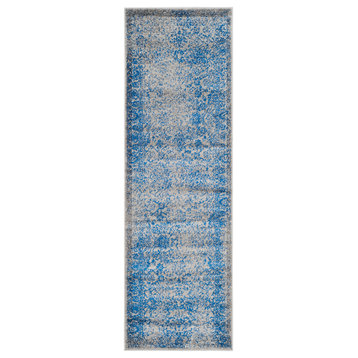 Safavieh Adirondack Collection ADR109 Rug, Grey/Blue, 2'6"x6'